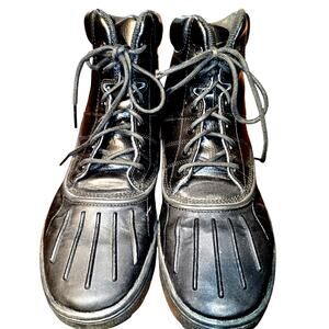 Nike Boy's 7Y Black Nickwoodside Combat Boots Non Marking Soles Shoes Kid.s